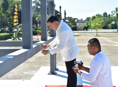 ร่วมพิธีบวงสรวงการก่อสร้างซุ้มถวายดอกไม้จันทร์ขนาดกลาง พารามิเตอร์รูปภาพ 8