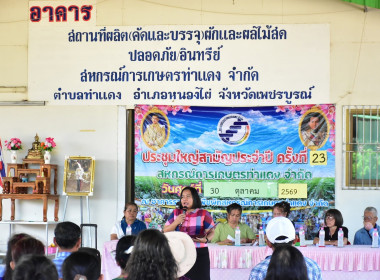 ประชุมใหญ่สามัญประจำปี สหกรณ์การเกษตรท่าแดง จำกัด พารามิเตอร์รูปภาพ 1